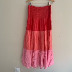 Smocked Skirt Dress - Oliphant by Anthropologie